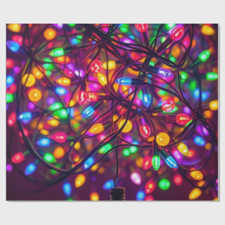 Christmaslight wrapping paper. paper