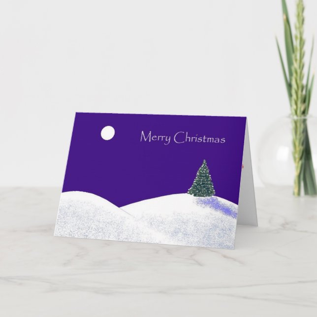 ChristmasSnowPainting Holiday Card (Front)