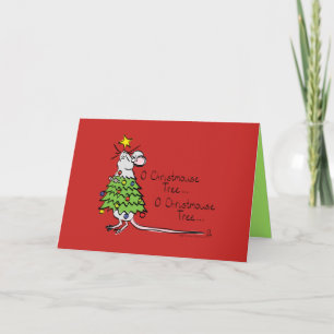 Christmouse Tree - Funny Mouse Christmas Card