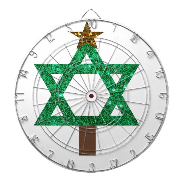 christmukkah christmas tree dartboard (Front)