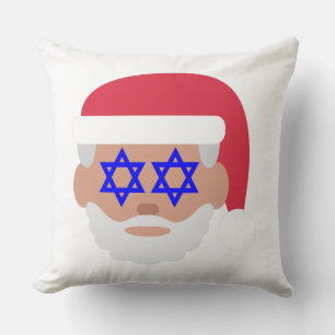 christmukkah santa claus emoji cushion