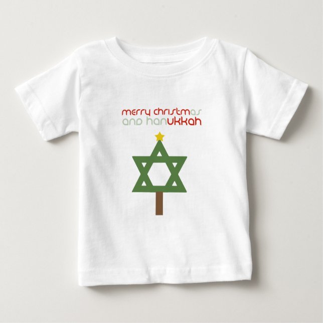 CHRISTMUKKAH TREE BABY T-Shirt (Front)