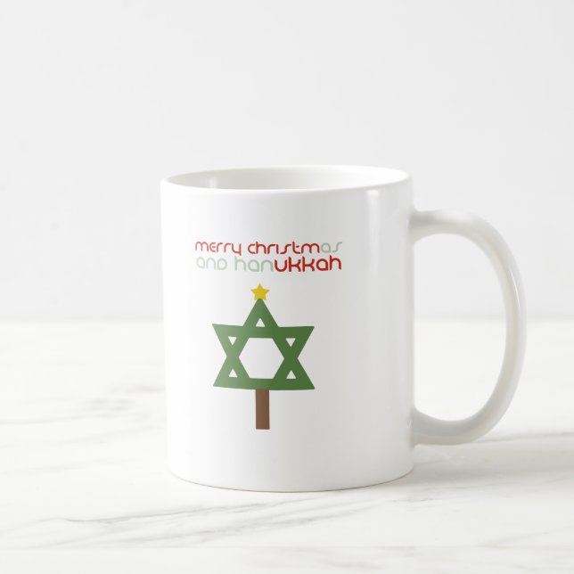 CHRISTMUKKAH TREE COFFEE MUG (Right)