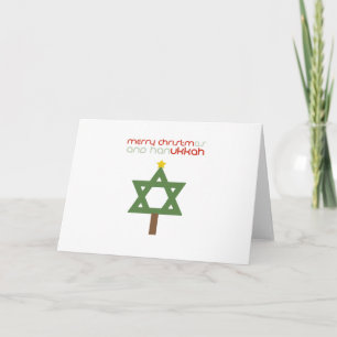 CHRISTMUKKAH TREE HOLIDAY CARD