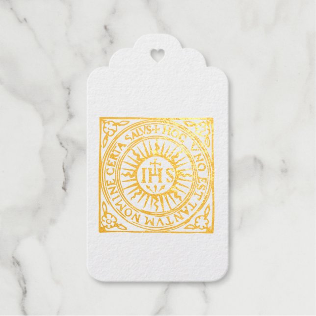 Christogram  Foil Gift Tags (Front)