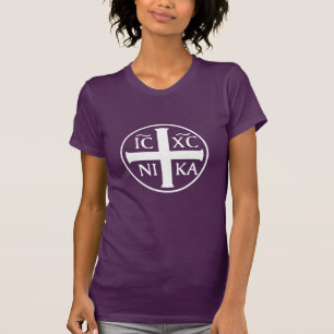 Christogram ICXC NIKA Jesus Christ Conquers T-Shirt