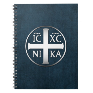 Christogram ICXC NIKA Jesus Conquers Notebook