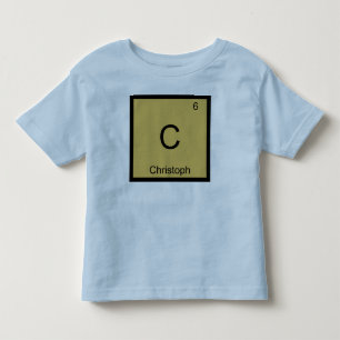 Christoph Name Chemistry Element Periodic Table Toddler T-Shirt
