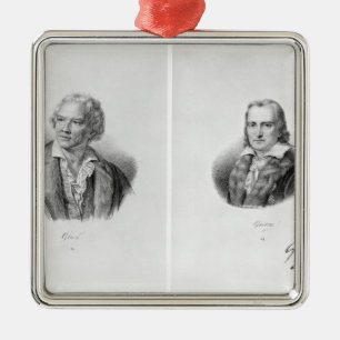 Christoph Willibald von Gluck and Andre Metal Ornament