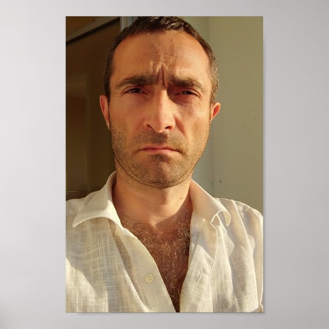 Christophe LEROY - Chemise blanche balcon  Poster (Front)