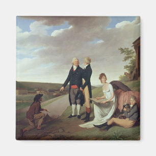 Christophe-Philippe Oberkampf and family Magnet