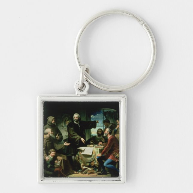 Christopher Columbus in the Monastery of la Key Ring (Front)