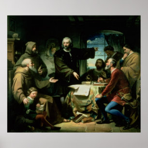Christopher Columbus in the Monastery of la Poster