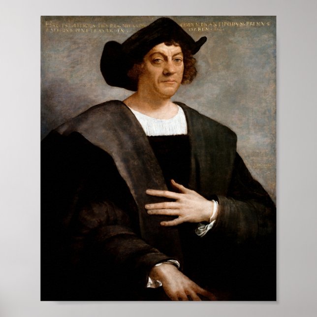 Christopher Columbus Portrait - 1519 Poster (Front)