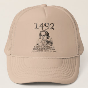 Christopher Columbus Rescued Funny Ball Cap Hat