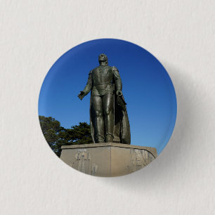 Christopher Columbus Statue Pinback Button