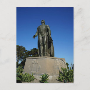 Christopher Columbus Statue Postcard