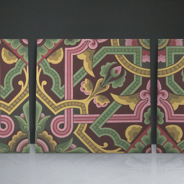 Christopher Dresser's Art Nouveau Floral Pattern Ceramic Tile (Creator Uploaded)
