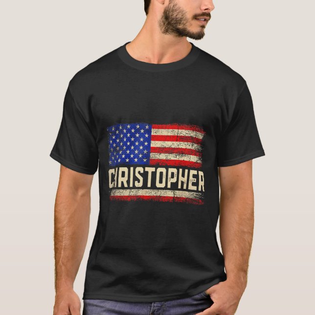 Christopher First Name Shirt Christopher Name Amer (Front)