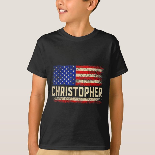 Christopher First Name Shirt Christopher Name Amer (Front)