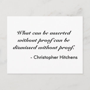 Christopher Hitchens Postcard