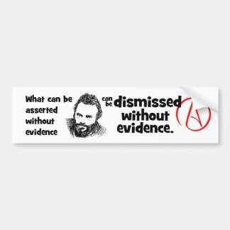Christopher Hitchens Quote Bumper Sticker