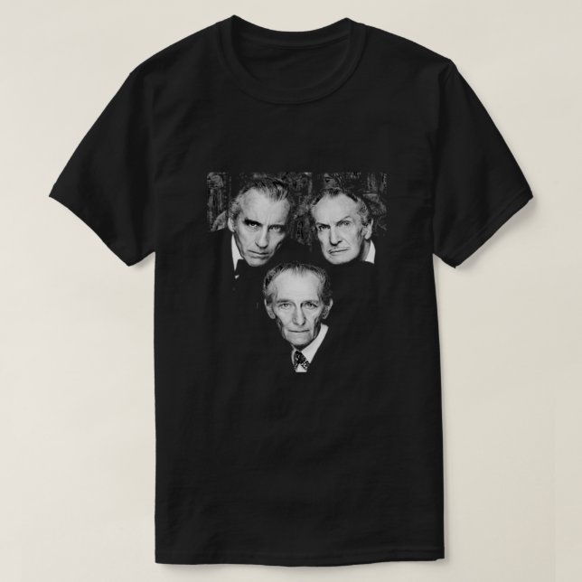 Christopher Lee Vincent Price Et Peter Christopher T-Shirt (Design Front)