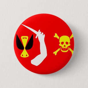 Christopher Moody pirate flag 6 Cm Round Badge