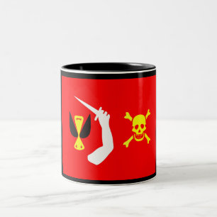 Christopher Moody pirate flag Two-Tone Coffee Mug