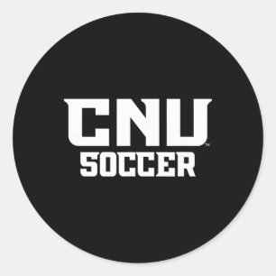 Christopher Newport University Soccer Cnu Apparel Classic Round Sticker