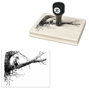 Christopher Robin Sitting in a Tree Rubber Stamp