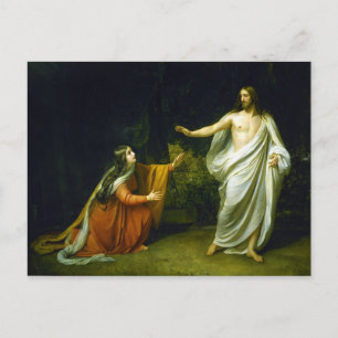 Christ's Appearance to Mary Magdalene by Ivanov Postcard