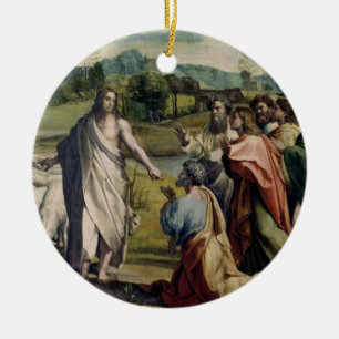 Christ's Charge to St. Peter (cartoon for the Sist Ceramic Ornament