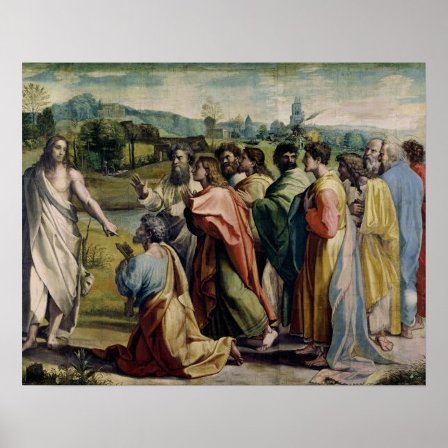 Christ's Charge to St. Peter (cartoon for the Sist Poster (Front)