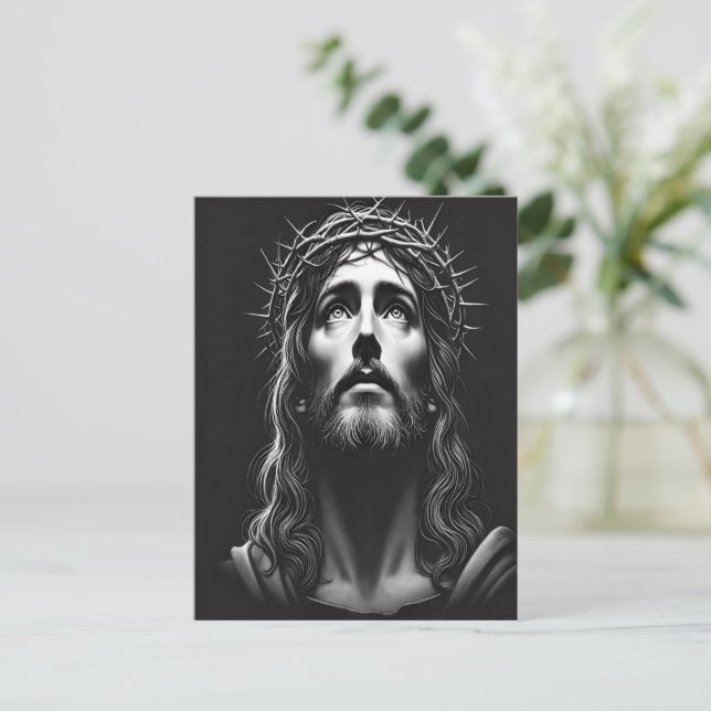 Christ's Crown of Thorns Glory Postcard (Standing Front)