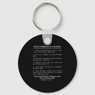 Christ's Definition Of A Christian Bible Verse Eva Key Ring