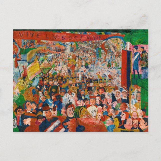 Christ's Entry Into Brussels in 1889 Postcard (Front)