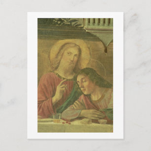 Christ's Head, from the Last Supper, 1480 (fresco) Postcard