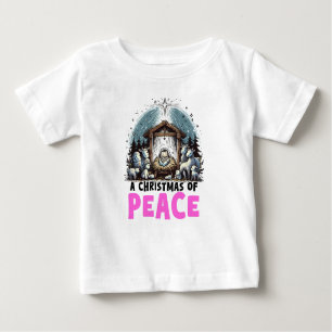Christ's Nativity : A Christmas of Peace Baby T-Shirt