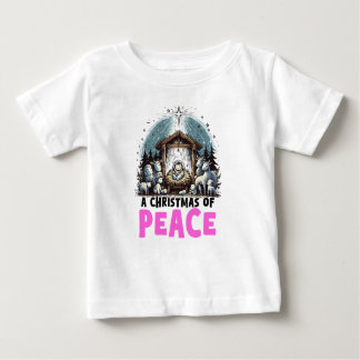 Christ's Nativity : A Christmas of Peace Baby T-Shirt
