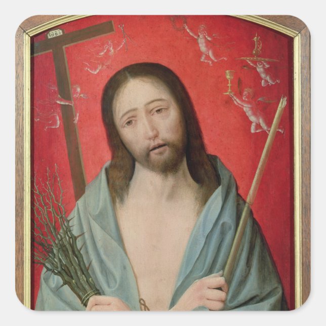 Christ's Passion Square Sticker (Front)