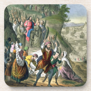 Christ's Triumphal Entry into Jerusalem, from a bi Coaster