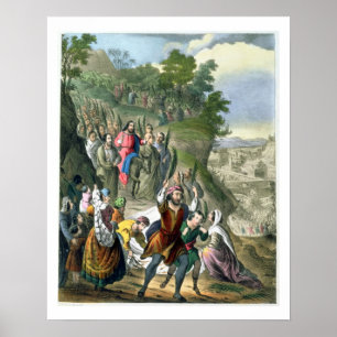 Christ's Triumphal Entry into Jerusalem, from a bi Poster