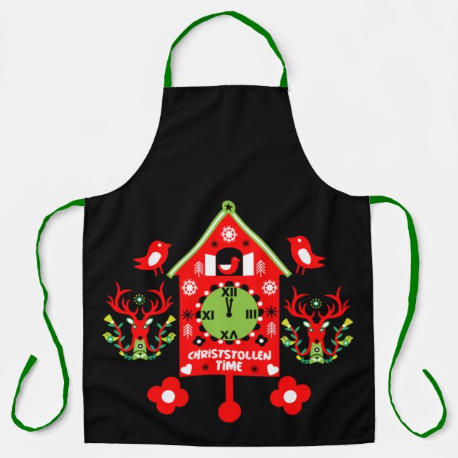 Christstollen Weihnachtsstollen Stollen Xmas Apron (Front)