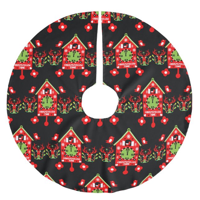 Christstollen Weihnachtsstollen Stollen Xmas Apron Brushed Polyester Tree Skirt (Front)