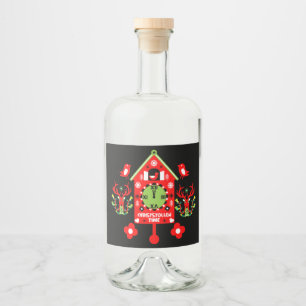 Christstollen Weihnachtsstollen Stollen Xmas Apron Liquor Bottle Label