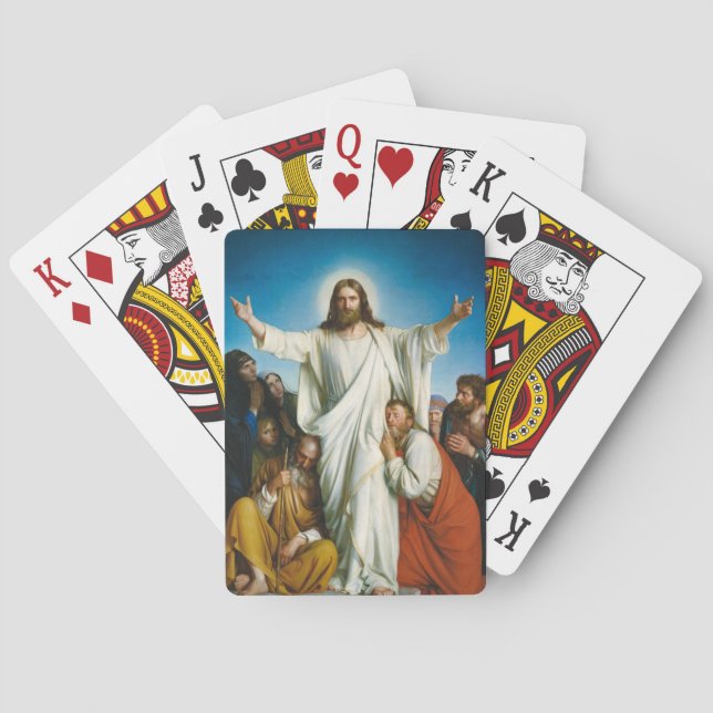 Christus Consolator by Carl Bloch Playing Cards (Back)
