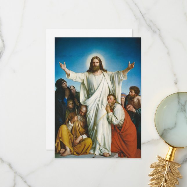 Christus Consolator by Carl Bloch Thank You Card (Front/Back In Situ)