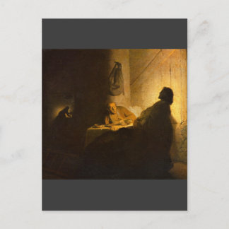 Christus in Emmaus by Rembrandt Postcard