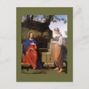 Christus und die Samariterin Postcard